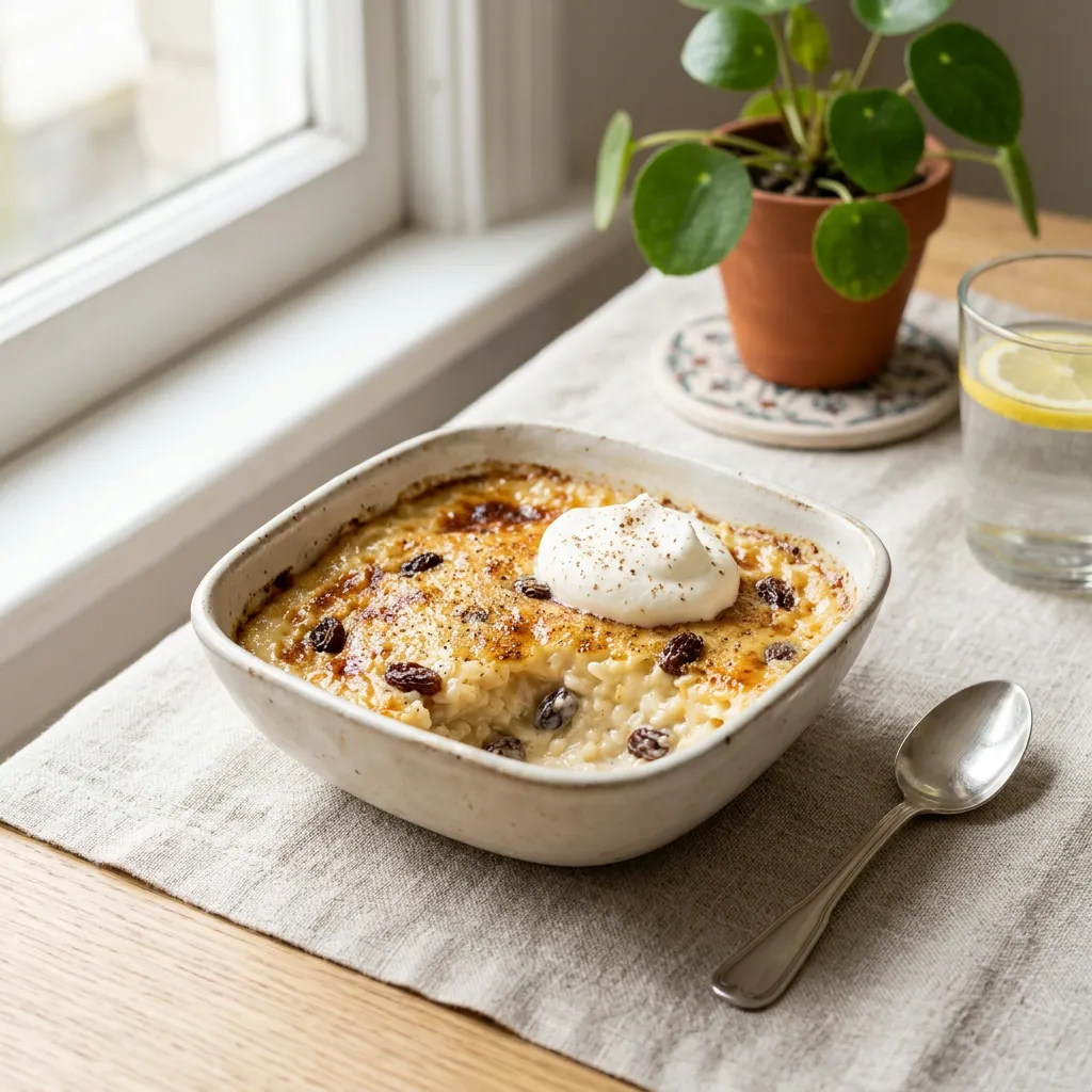 Custard Rice Pudding