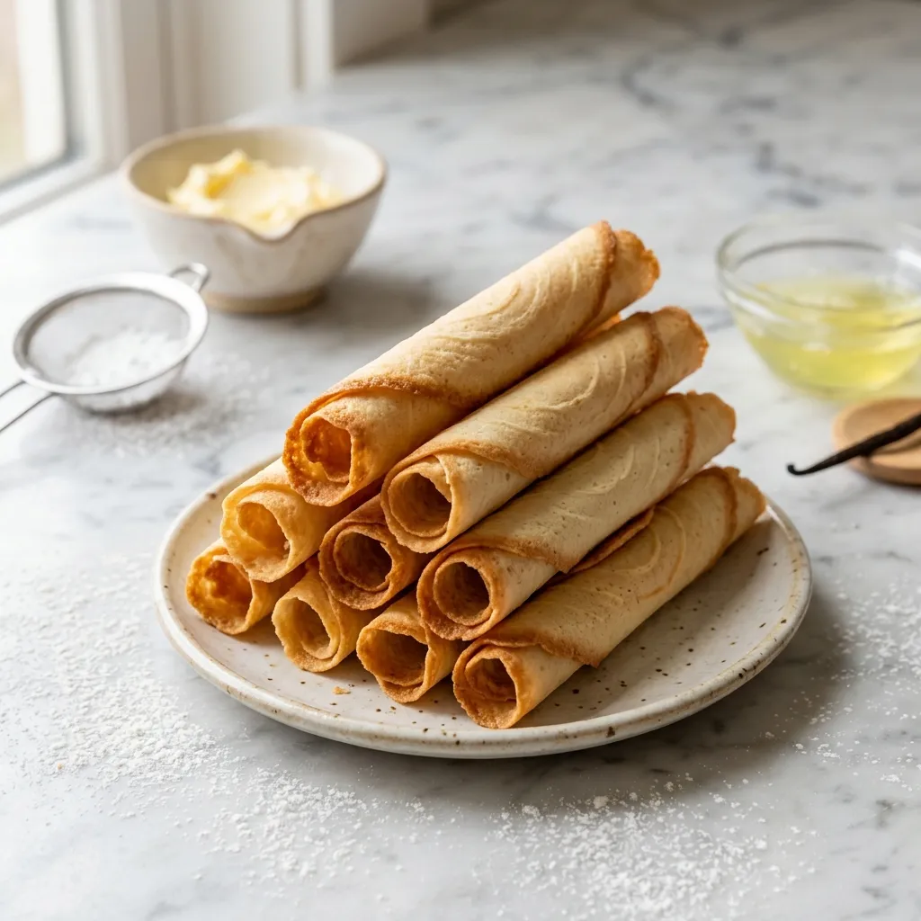 Czech Pirouette Cookies (Parizske Pecivo)