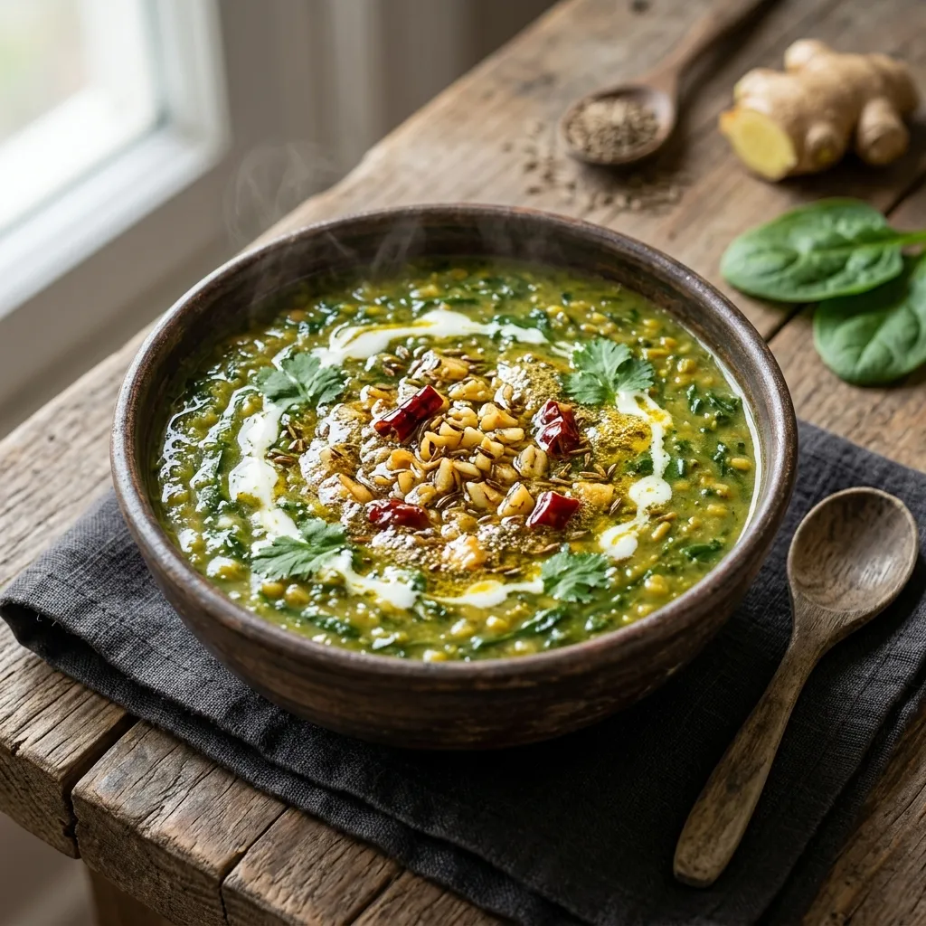Daal-Palak Ka Shorba (Lentil and Spinach Soup)
