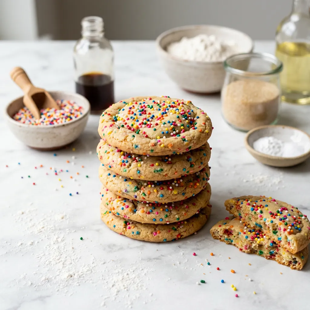 Dairy Free and Egg Free Funfetti Cookies Recipe