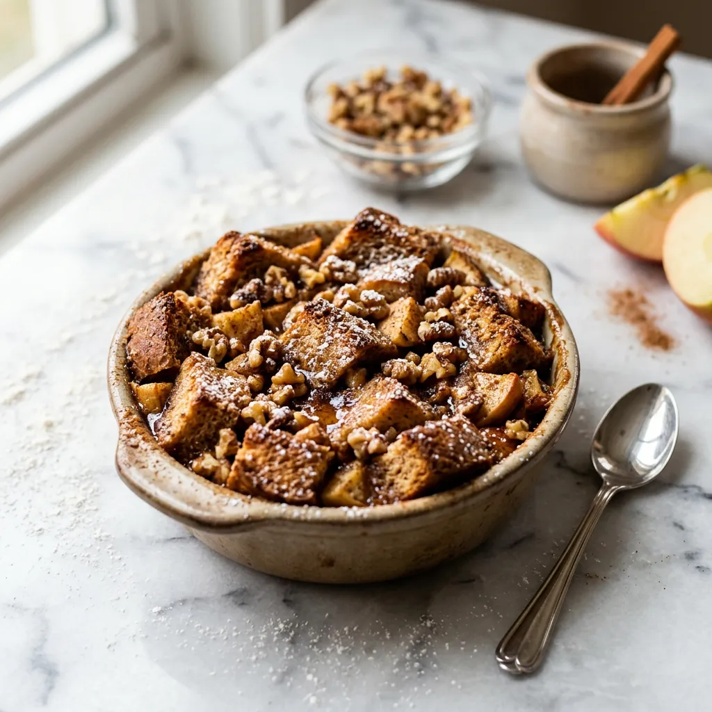 Dairy-Free Apple Bread Pudding Recipe