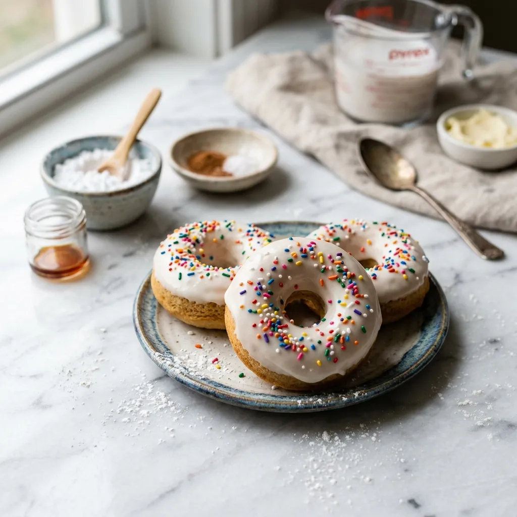 Dairy-Free Baked Cake Doughnuts