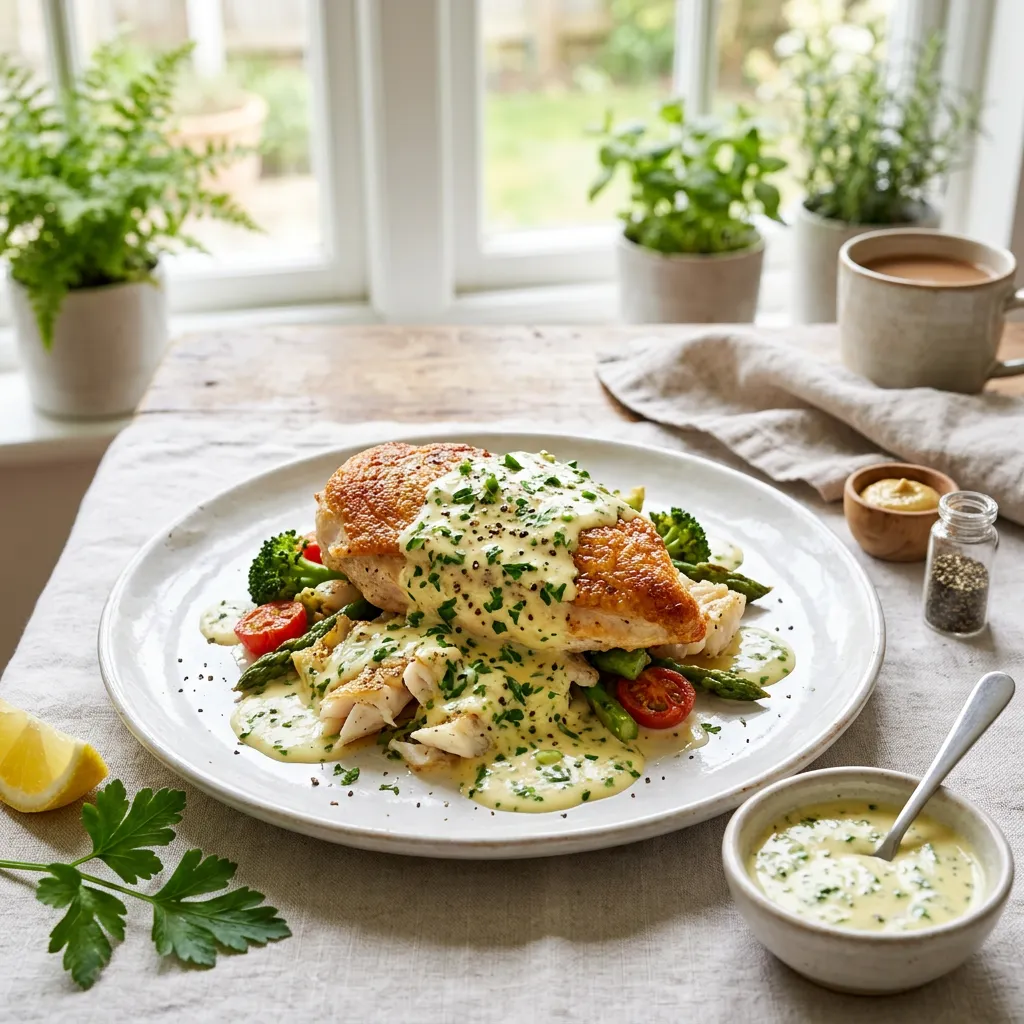 Dairy-Free Creamy Lemon Parsley Sauce