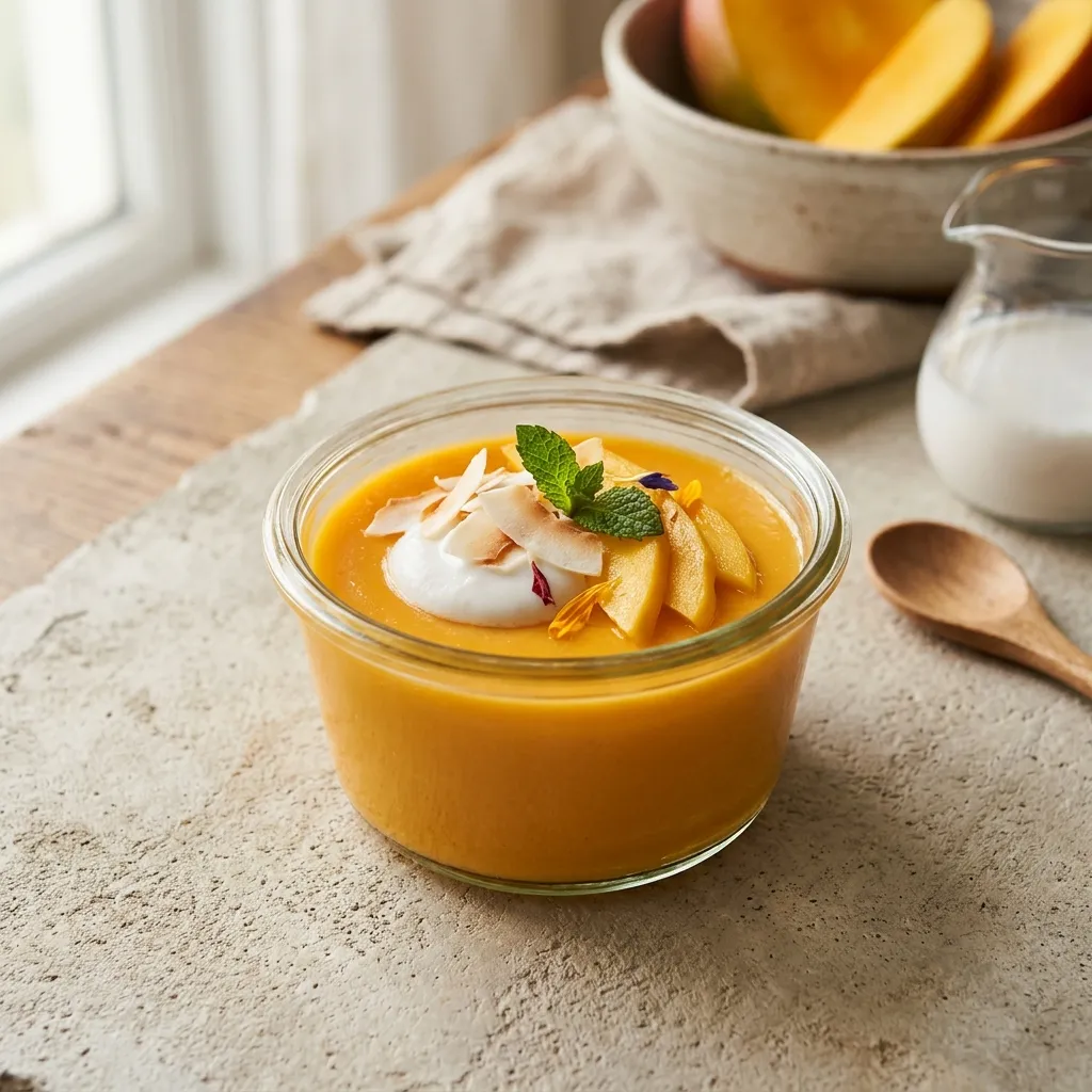 Dairy-Free Mango Pudding