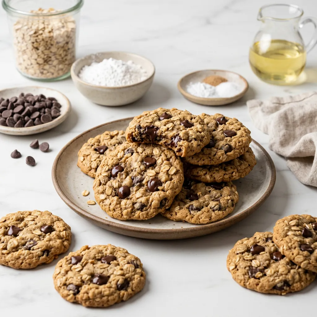 Dairy-Free Oatmeal Chocolate Chip Cookies
