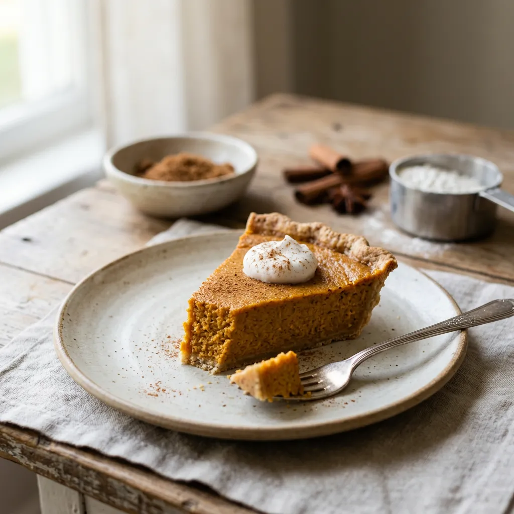 Dairy-Free Pumpkin Pie