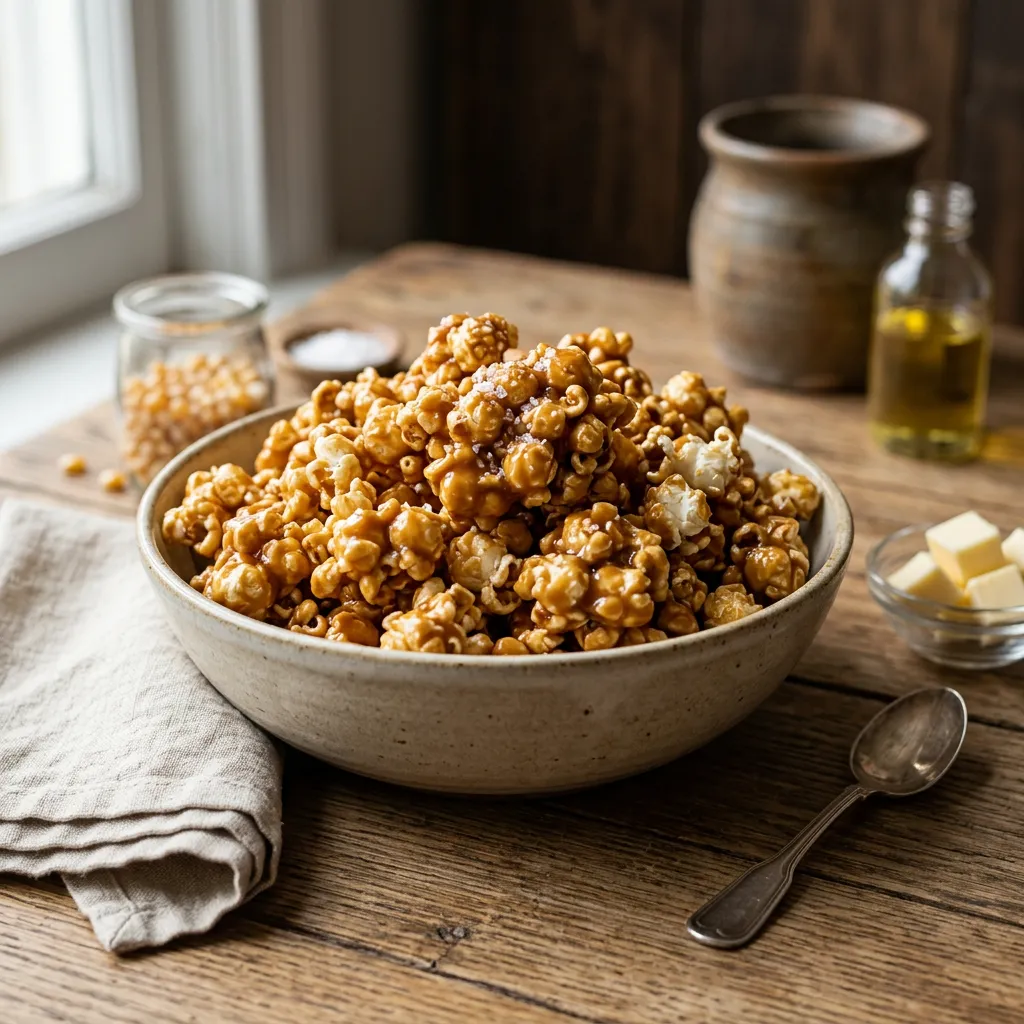 Dairy-Free Vegan Caramel Popcorn