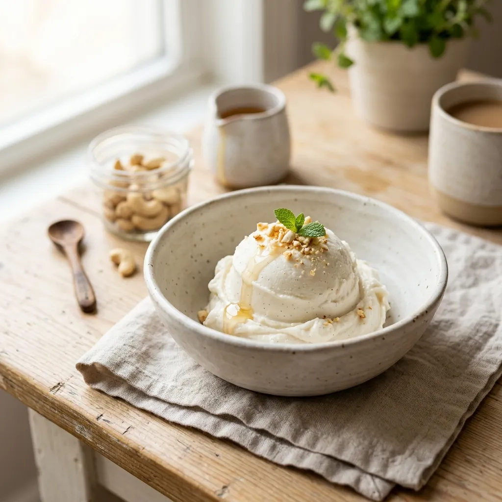 Dairy-Free Vegan Vanilla Frozen Yogurt