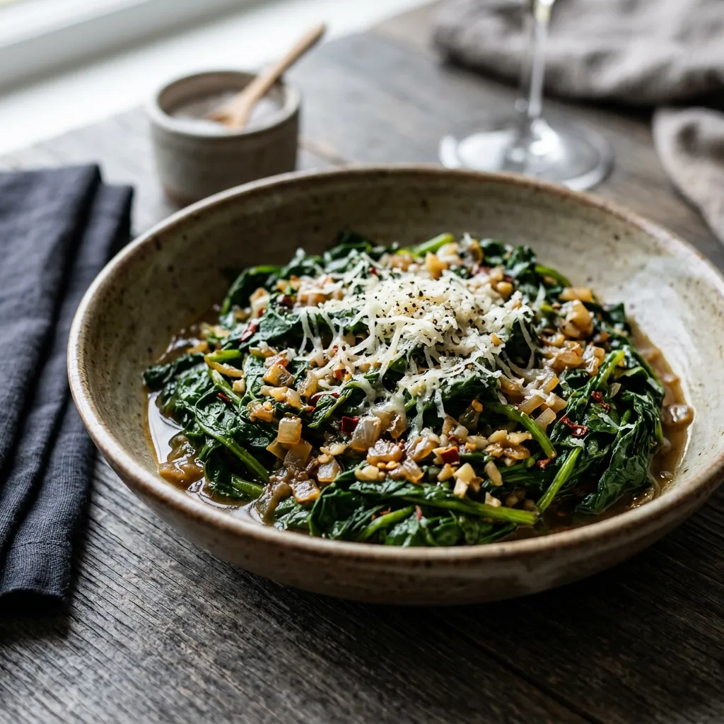 Dandelion Greens With Garlic