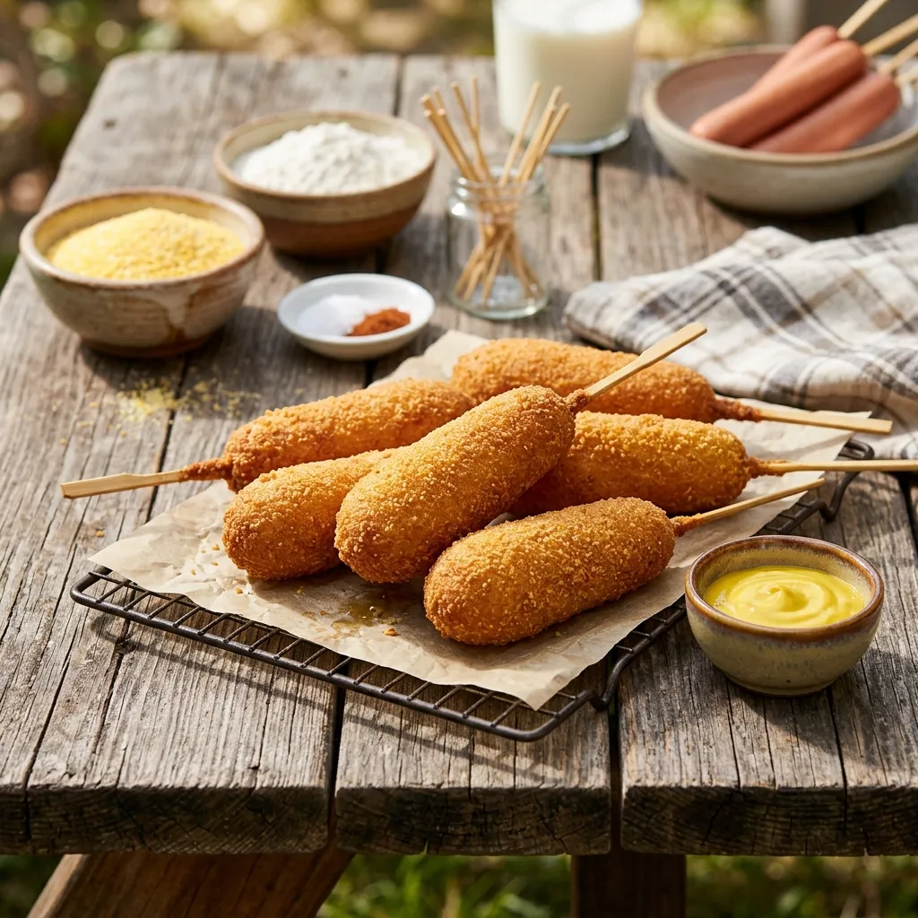 Deep Fried Corn Dogs