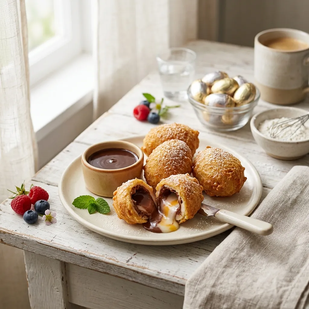 Deep-Fried Easter Creme Eggs