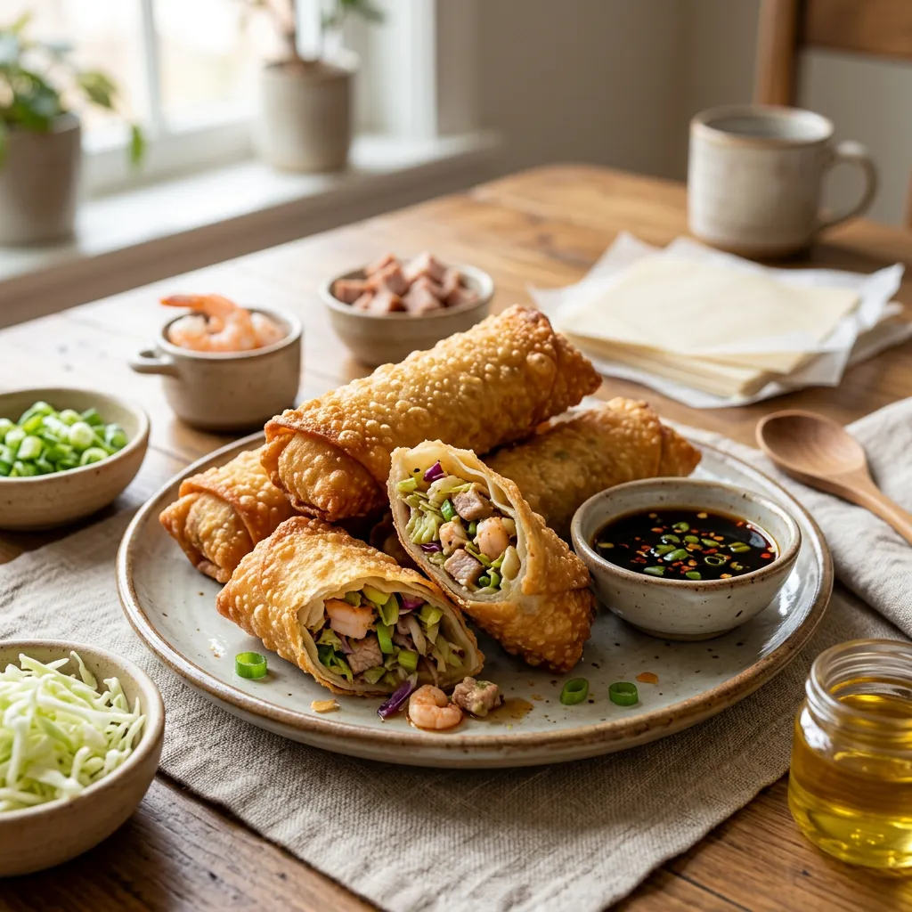 Deep-Fried Egg Rolls