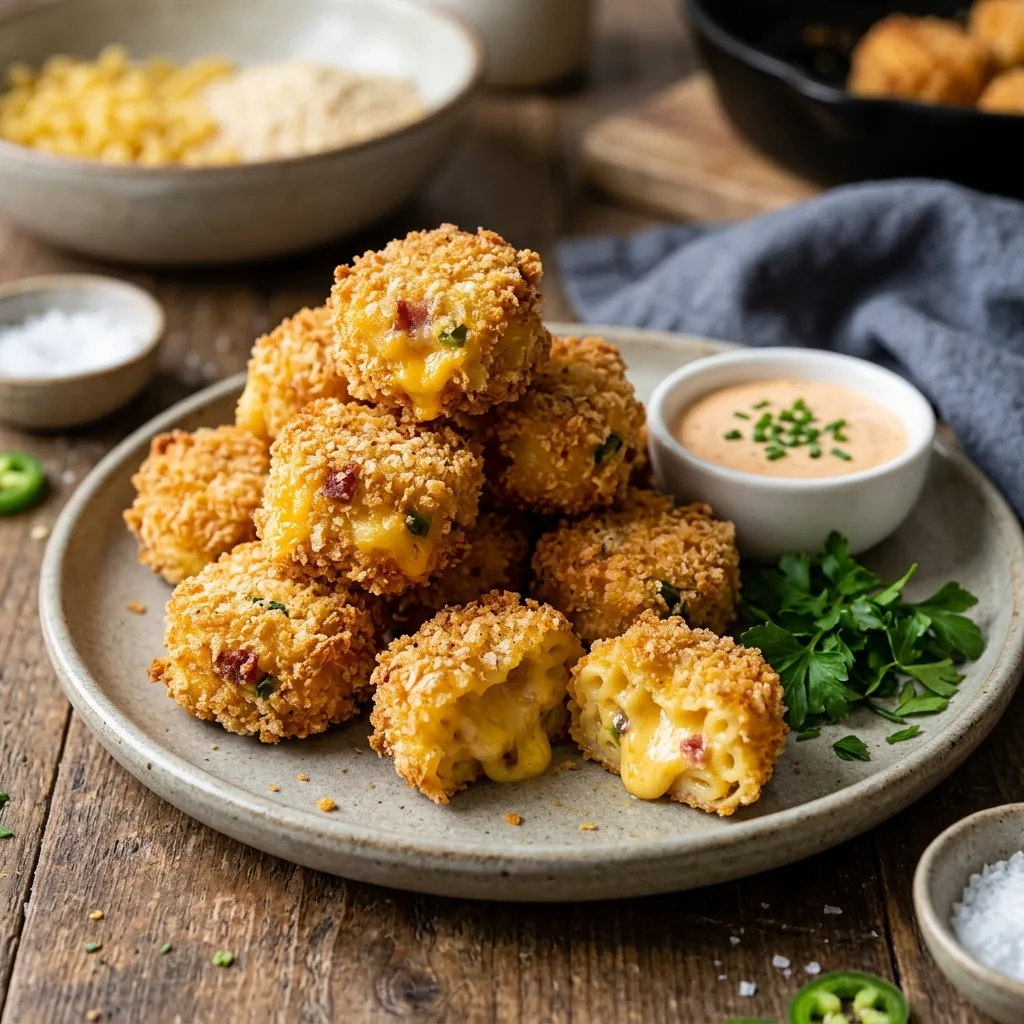 Deep-Fried Macaroni and Cheese Bites Recipe