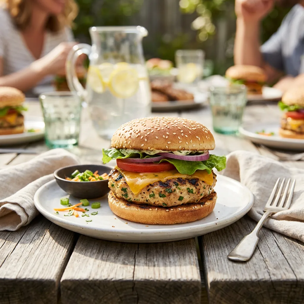 Delicious Herb Chicken Burgers