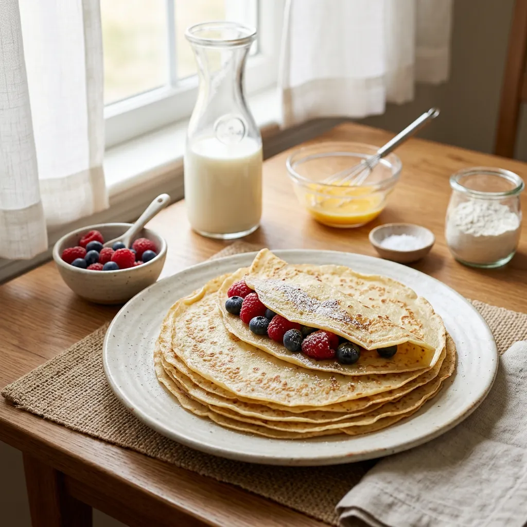 Delicious Low-Fat Crepes Recipe