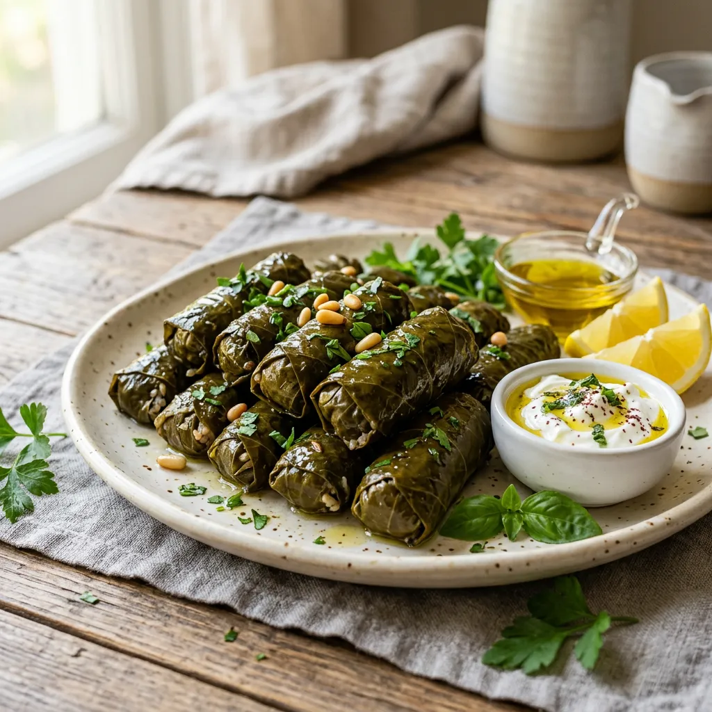 Dolmas (Stuffed Grape Leaves)