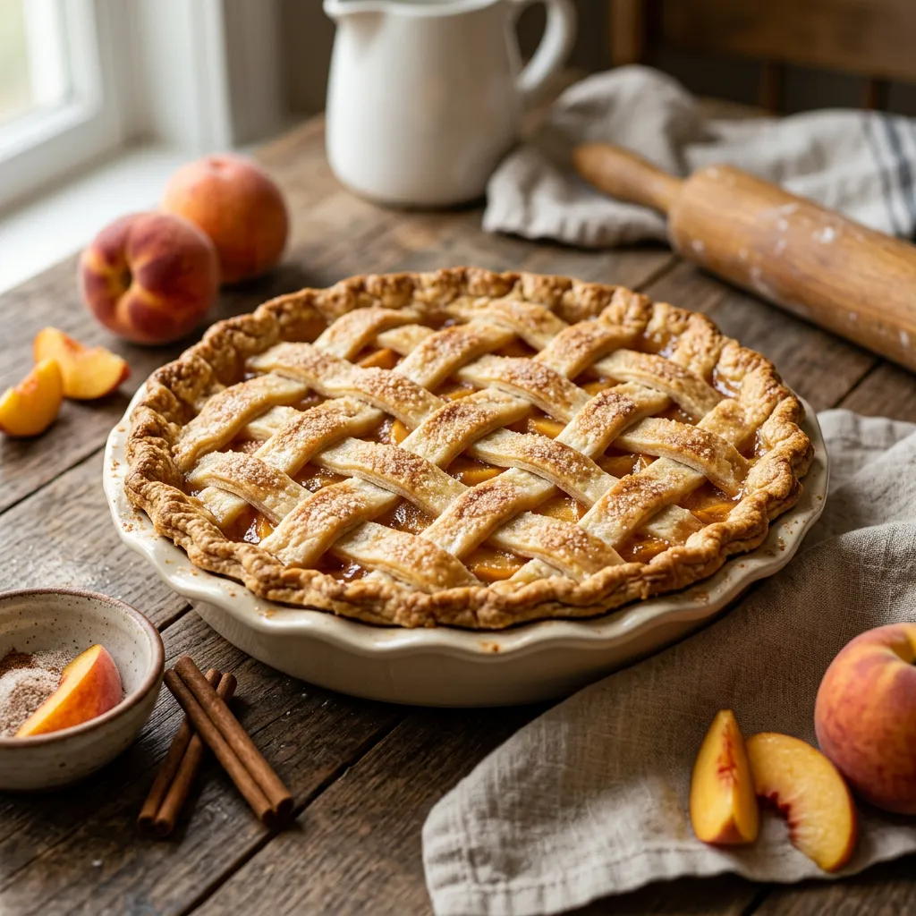 Double Crust Peach Pie
