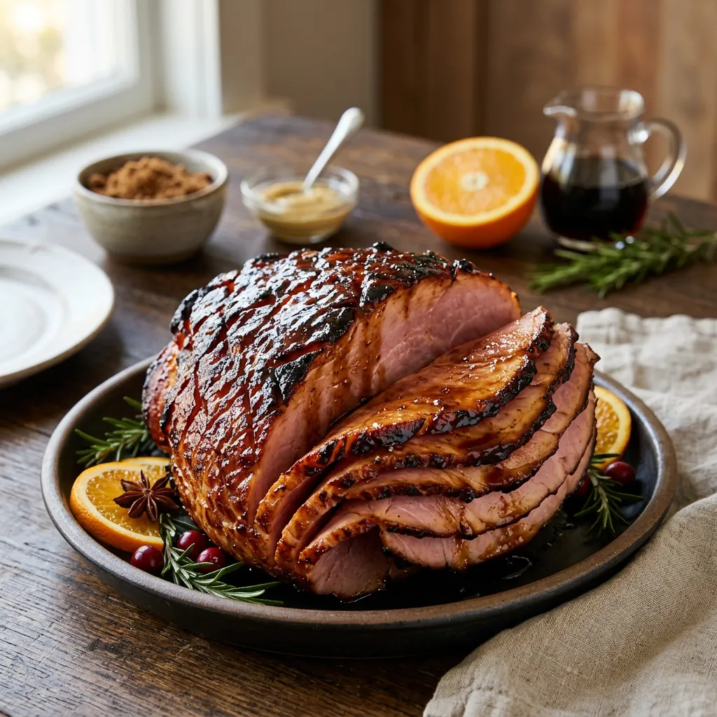 Finished Dr. Pepper Ham dish