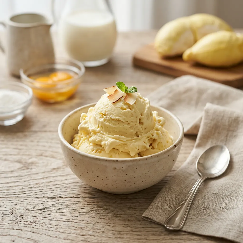 Durian Ice Cream Dessert
