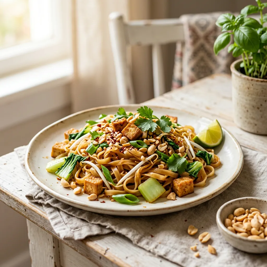 Easy and Delicious Vegetarian Pad Thai
