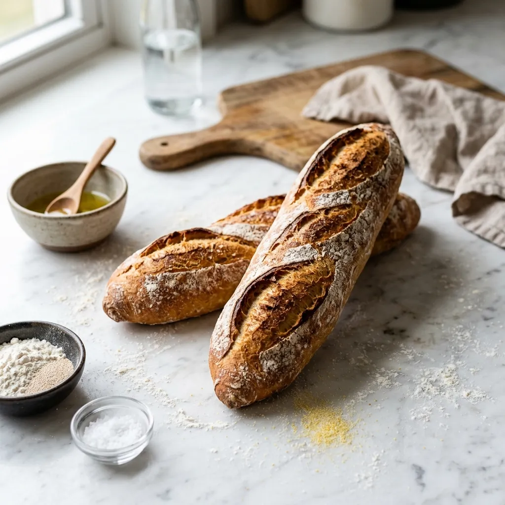 Easy Baguette (Stangenbrot) Bread