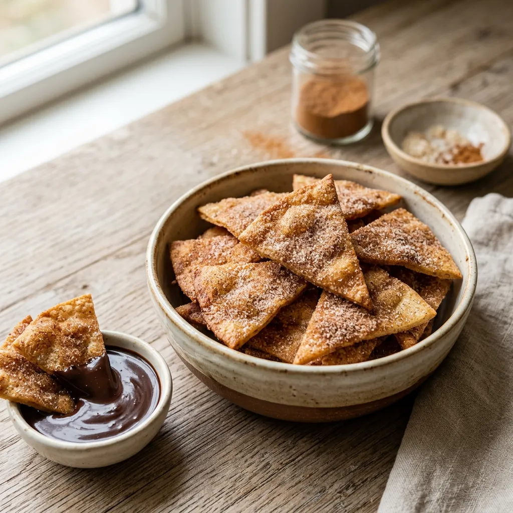 Easy Baked Churro Chips