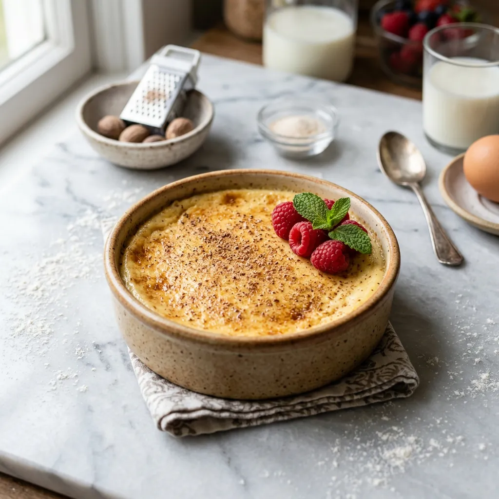 Easy Baked Custard Recipe Reminiscent of Grandma's Kitchen