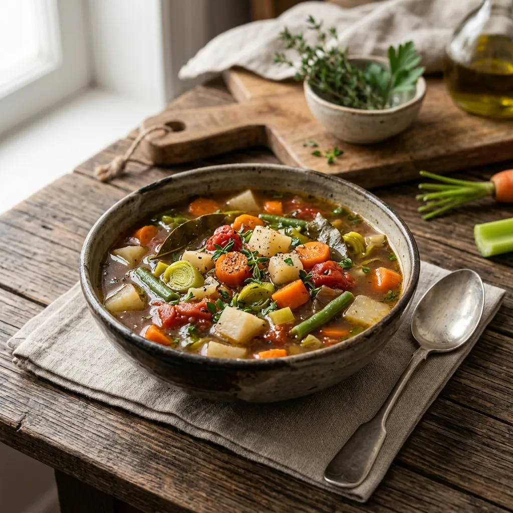 Easy Beef Broth Vegetable Soup