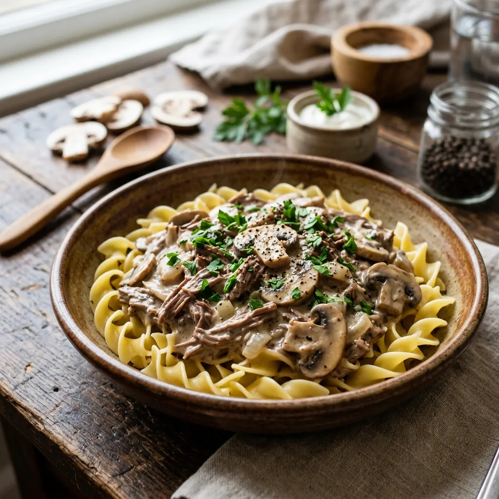 Easy Beef Stroganoff