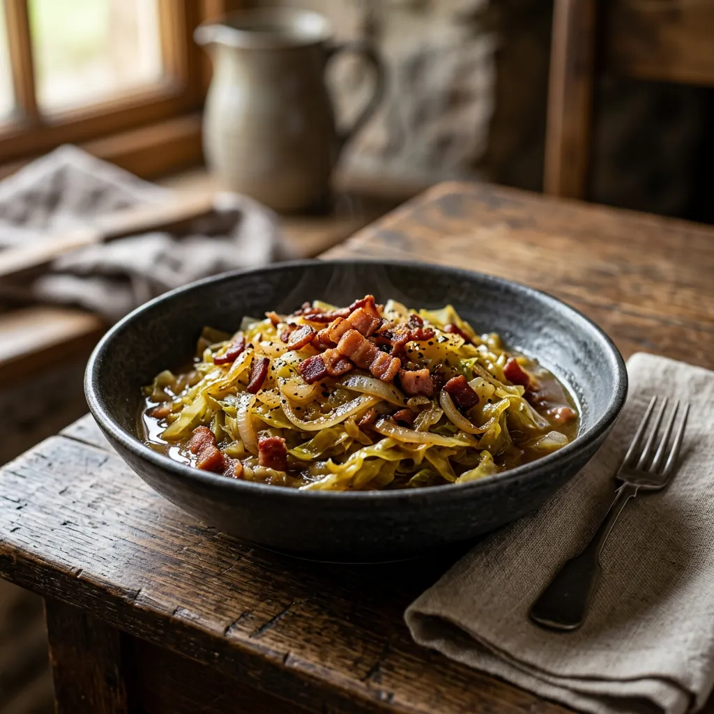 Easy Beer Braised Cabbage