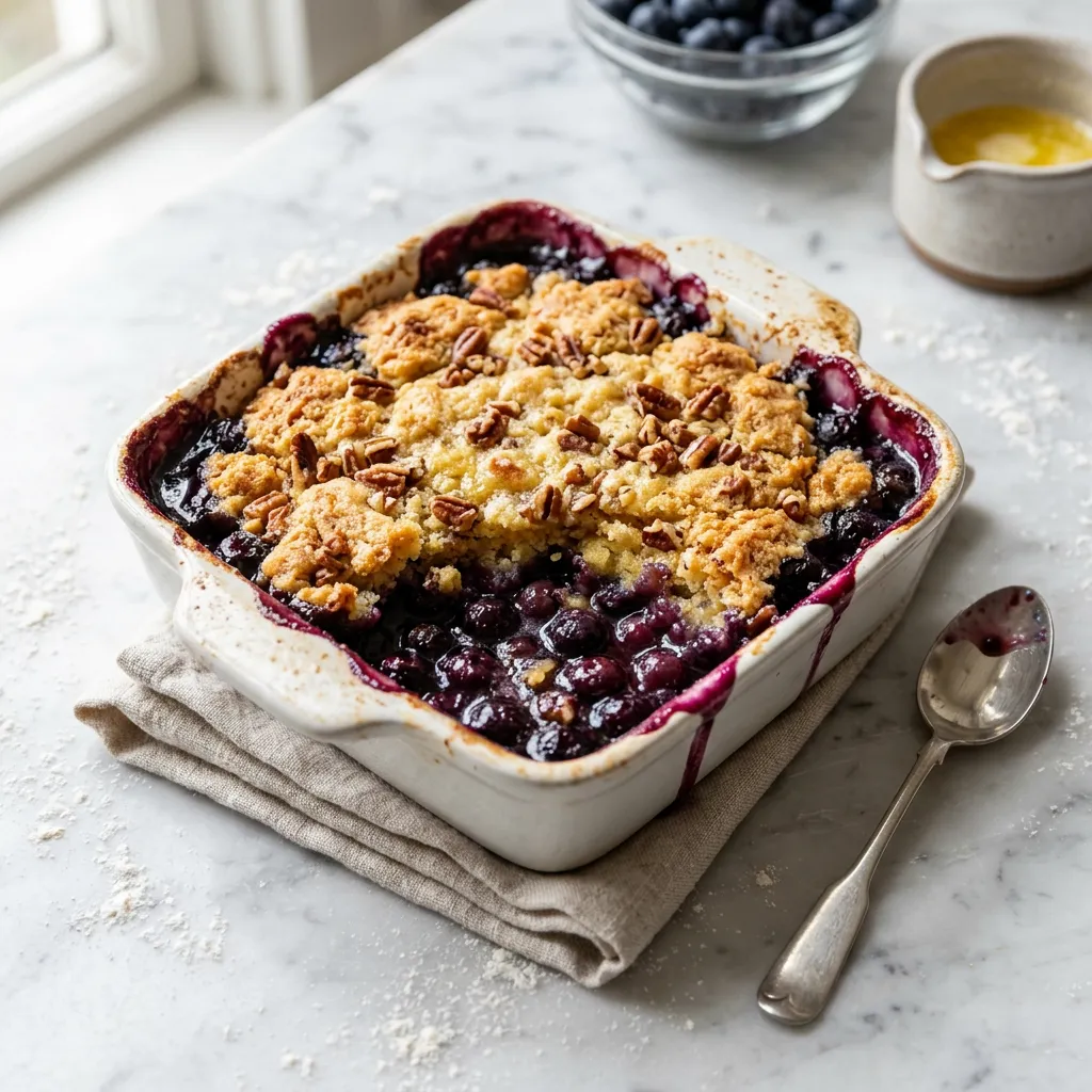 Easy Blueberry Cobbler With Cake Mix