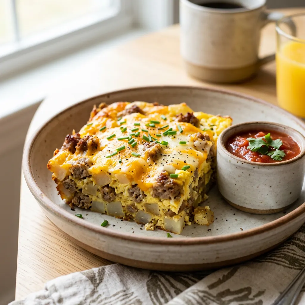 Easy Breakfast Casserole With Sausage and Potatoes
