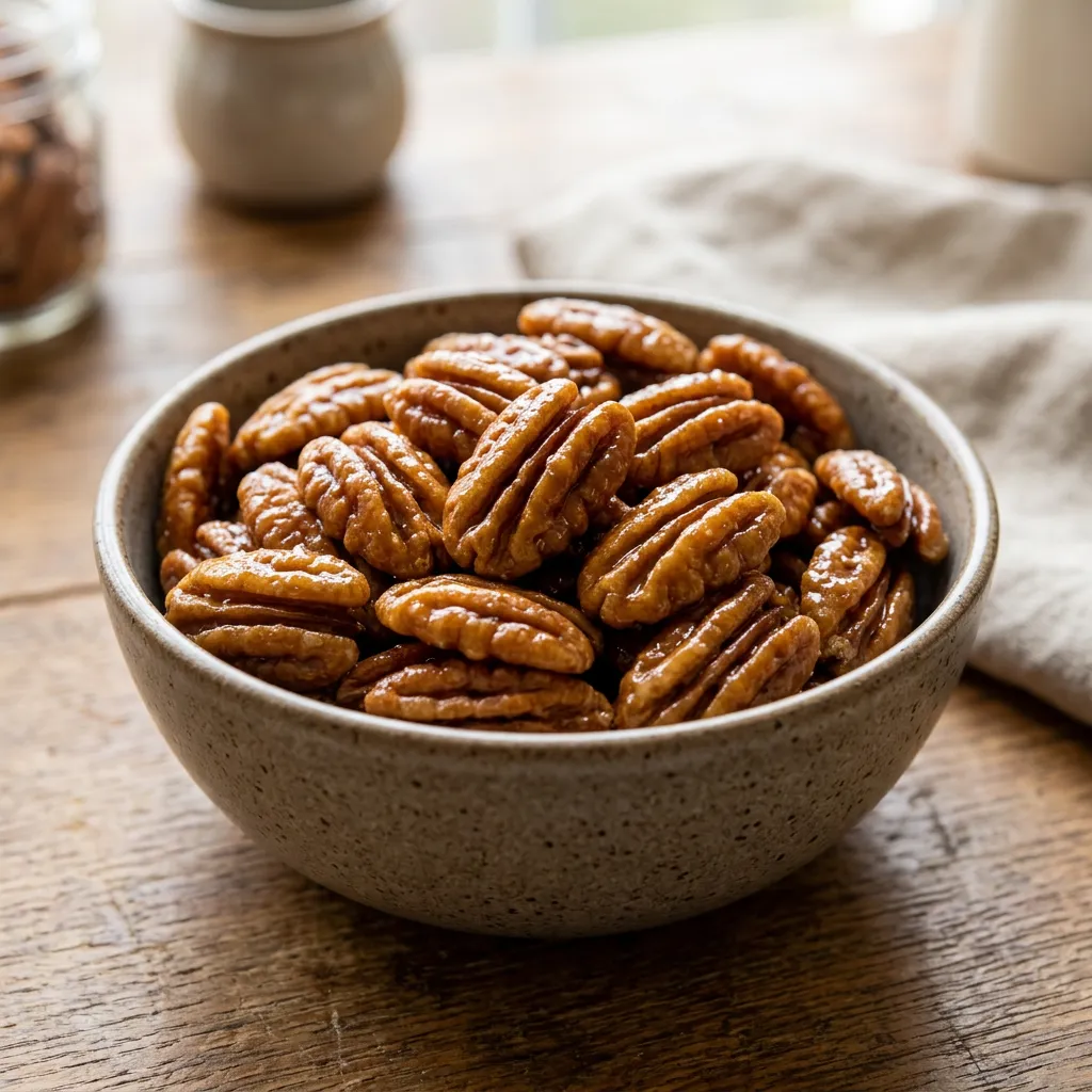 Easy Brown Sugar-Glazed Pecans