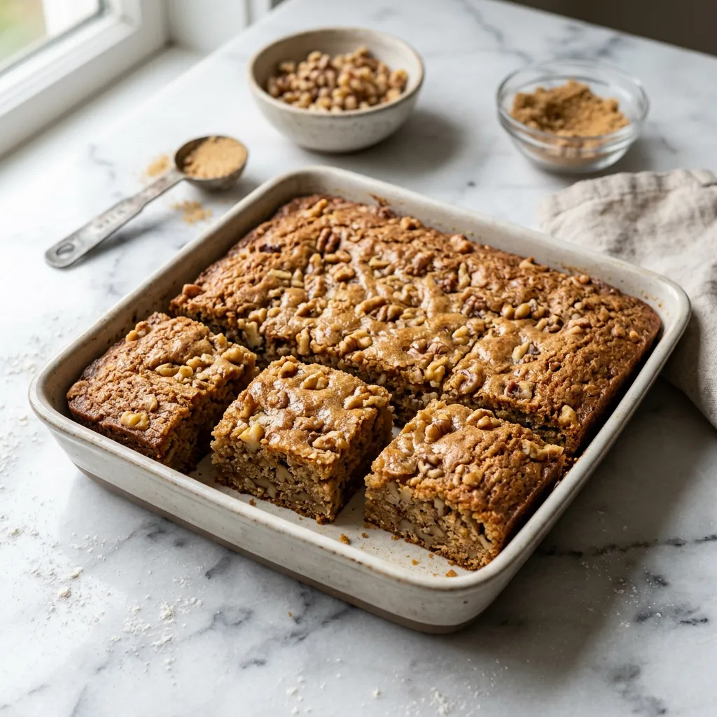 Easy Brown Sugar Walnut Bars