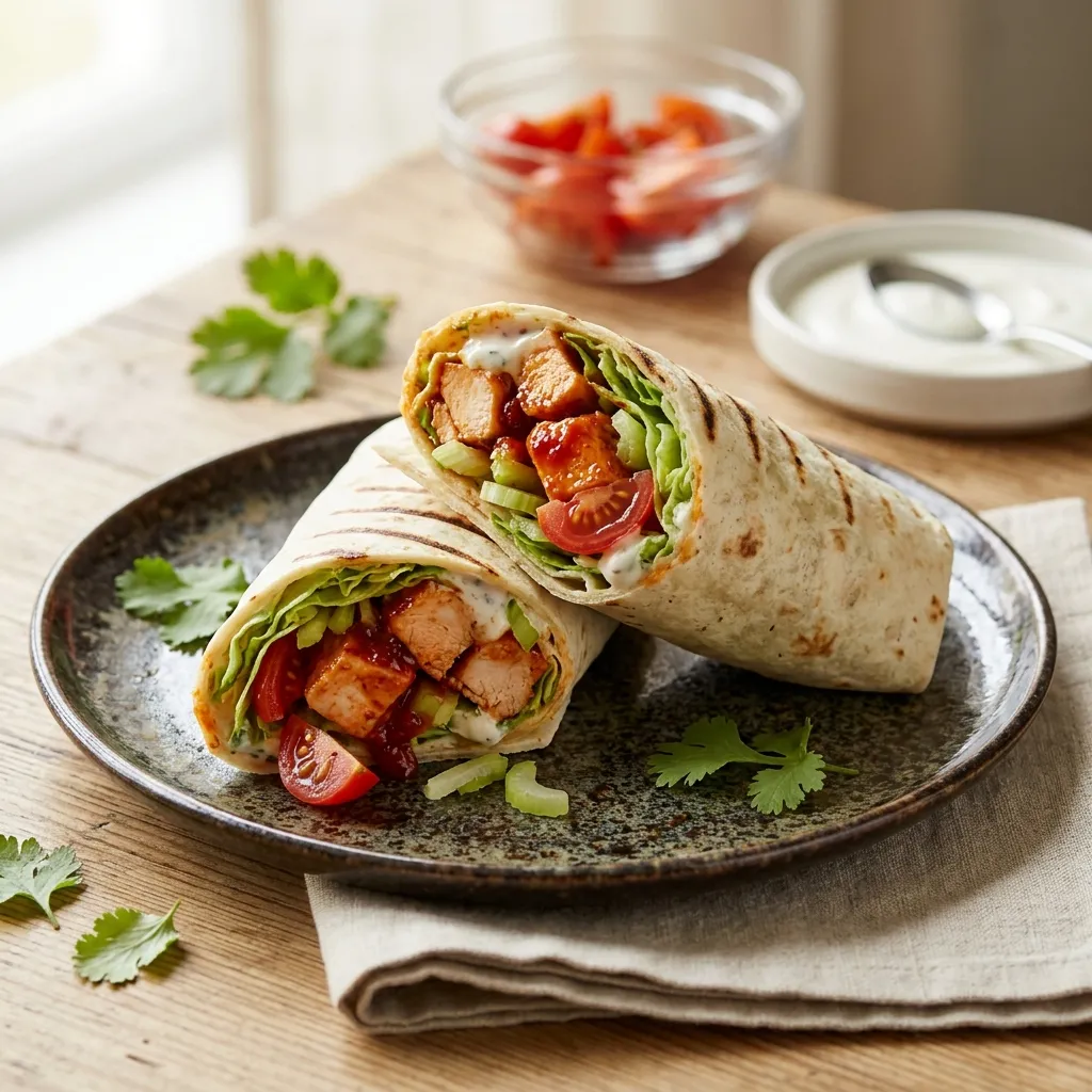 Easy Buffalo Chicken Wraps