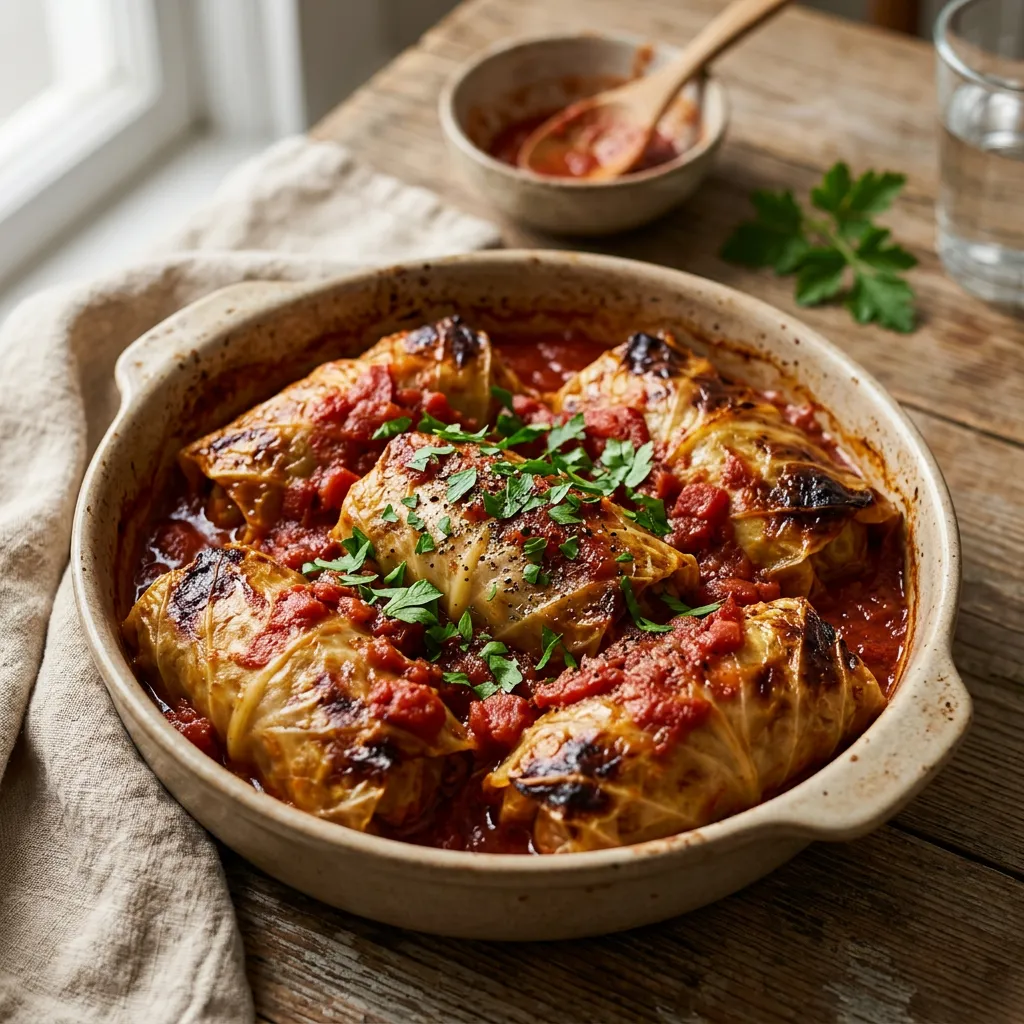 Easy Cabbage Rolls Recipe with Ground Beef and Rice