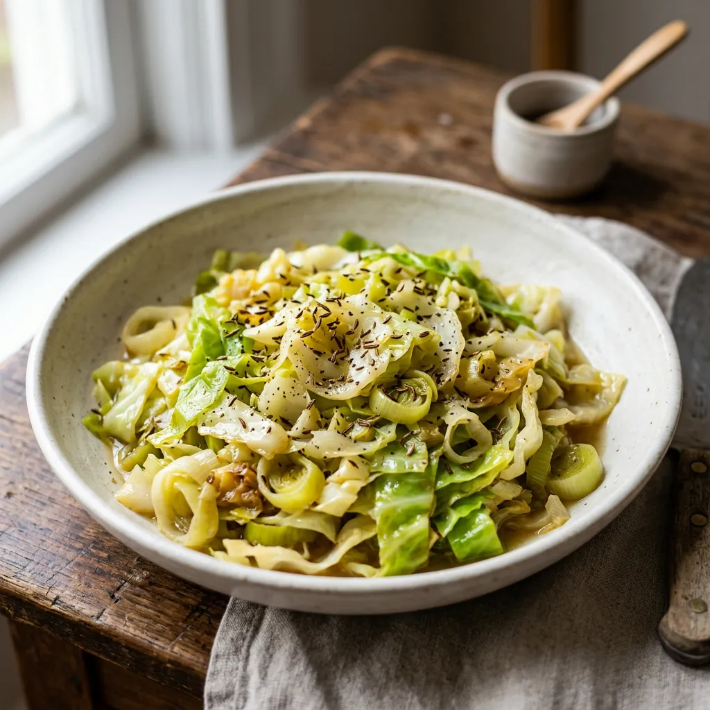 Easy Cabbage With Leeks