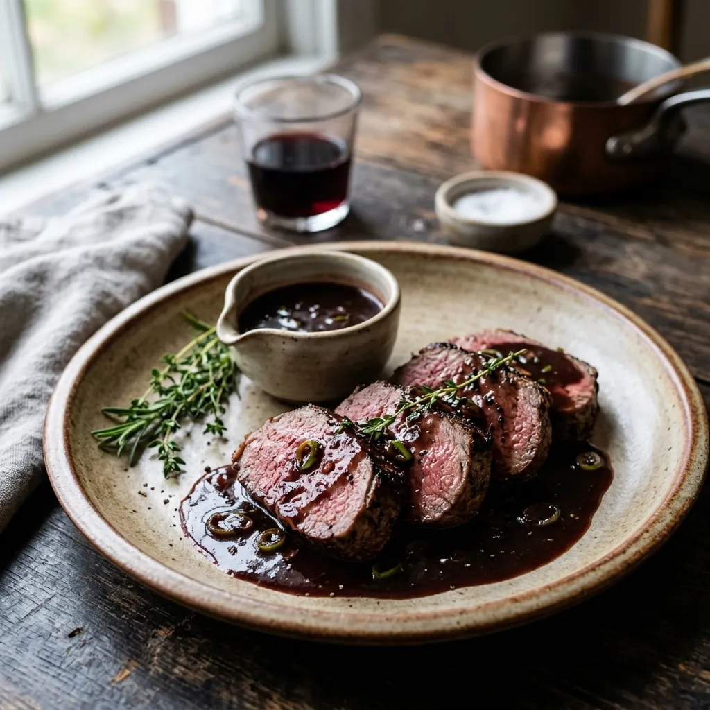 Easy Cabernet Sauce for Beef or Lamb