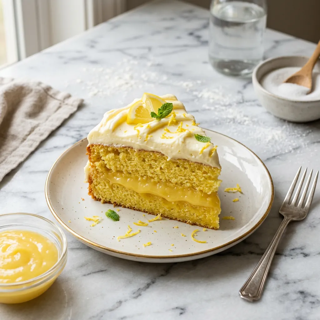 Easy Cake Mix Lemon Pie Cake