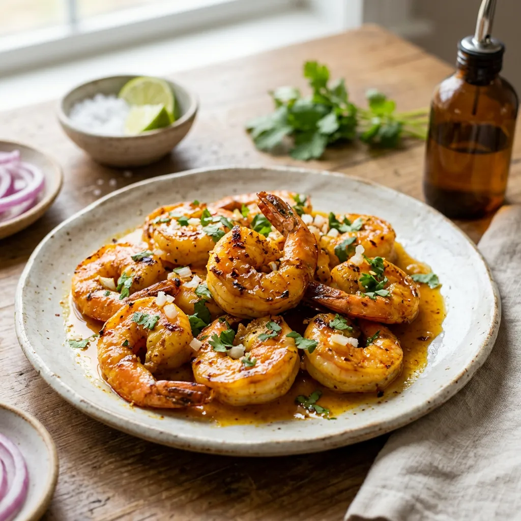 Easy Caribbean Island Lime Shrimp