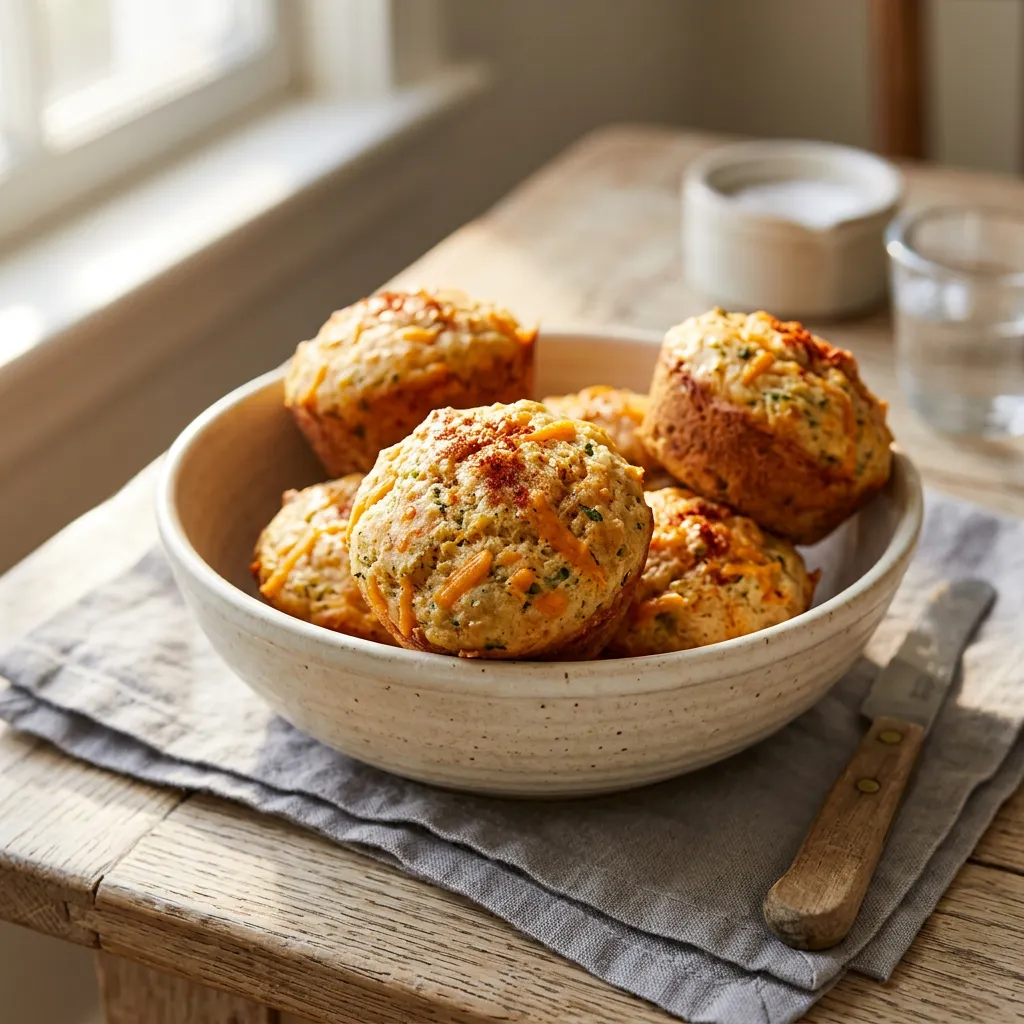 Easy Cheddar Cheese Muffins