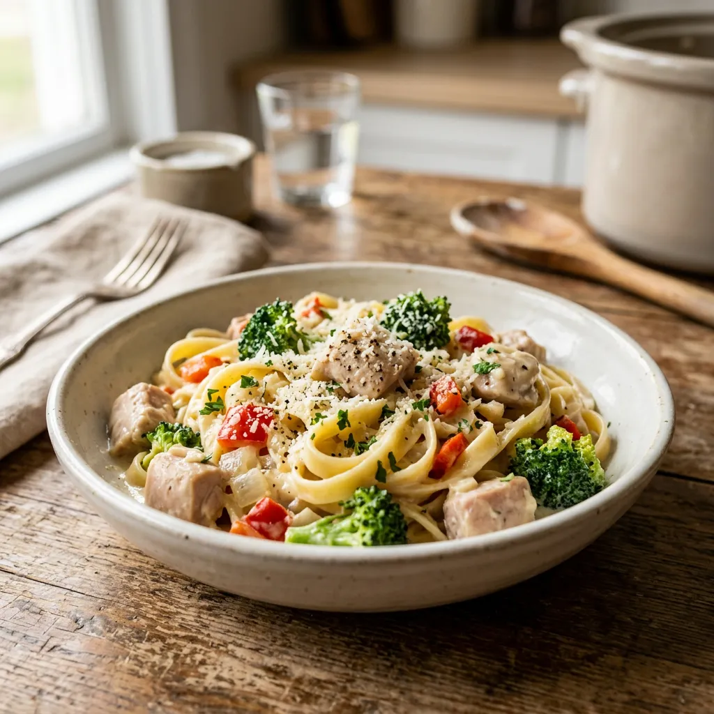 Easy, Cheesy Chicken Alfredo You Can Make in the Crock Pot