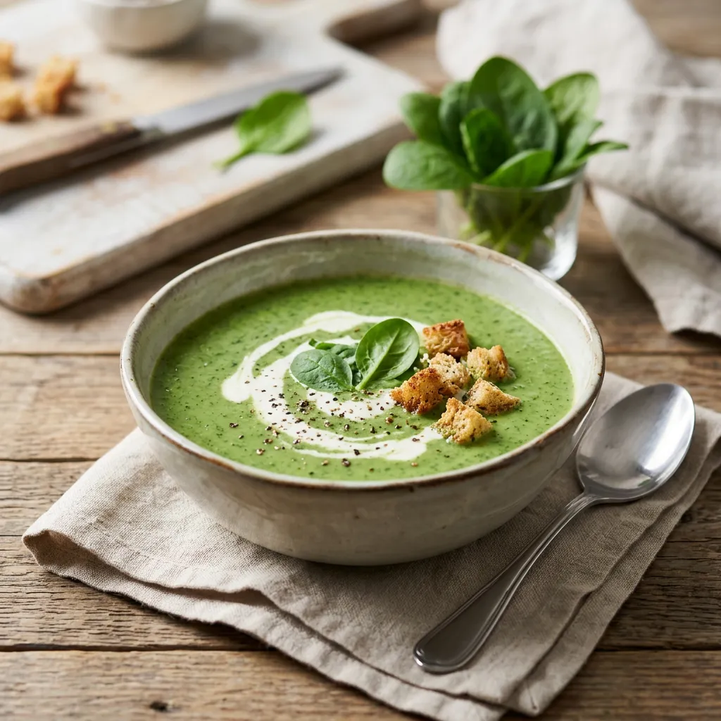 Easy Creamy Spinach Soup