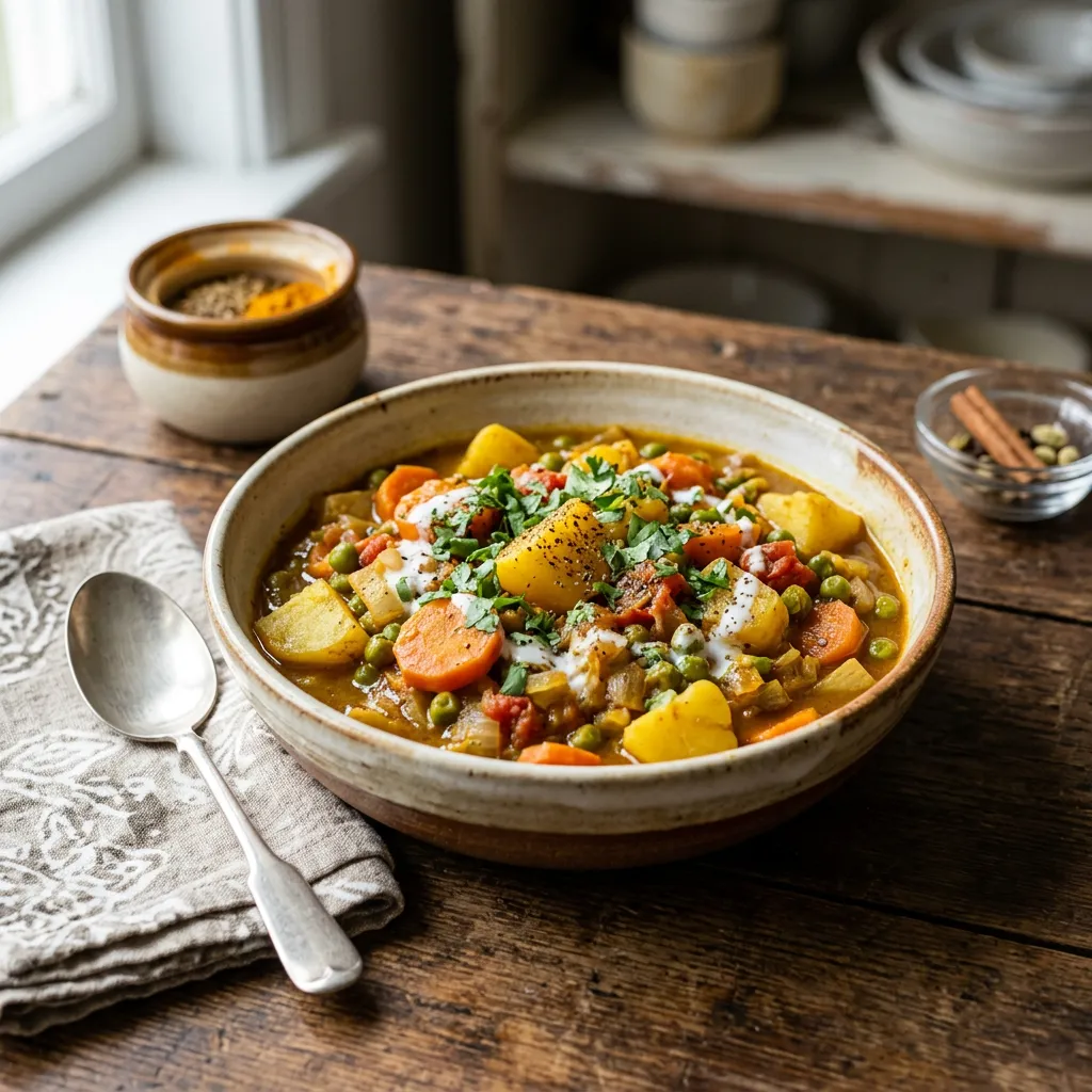 Easy Curried Indian Vegetables Recipe