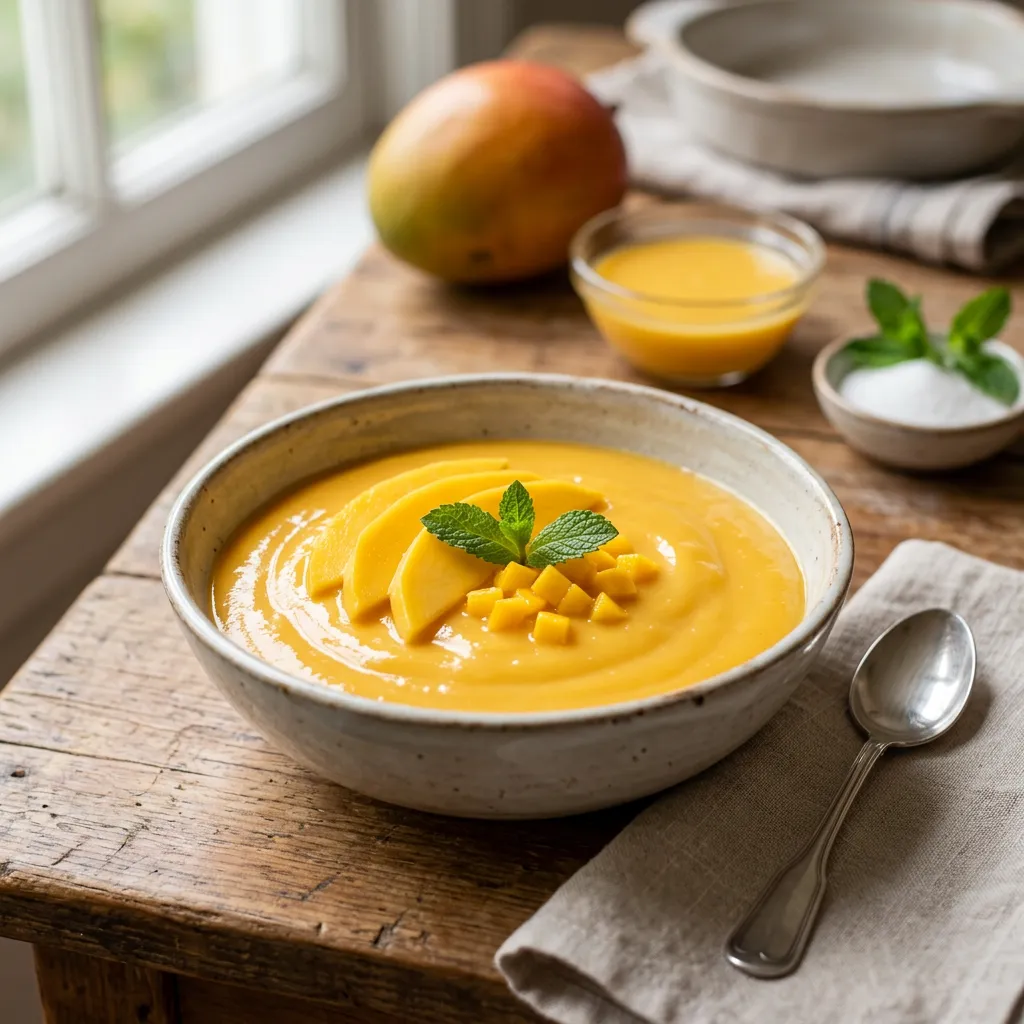 Easy Dairy-Free Mango Custard