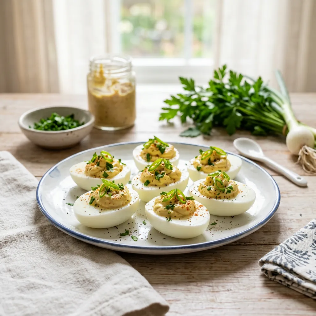 Easy Dijon Deviled Eggs