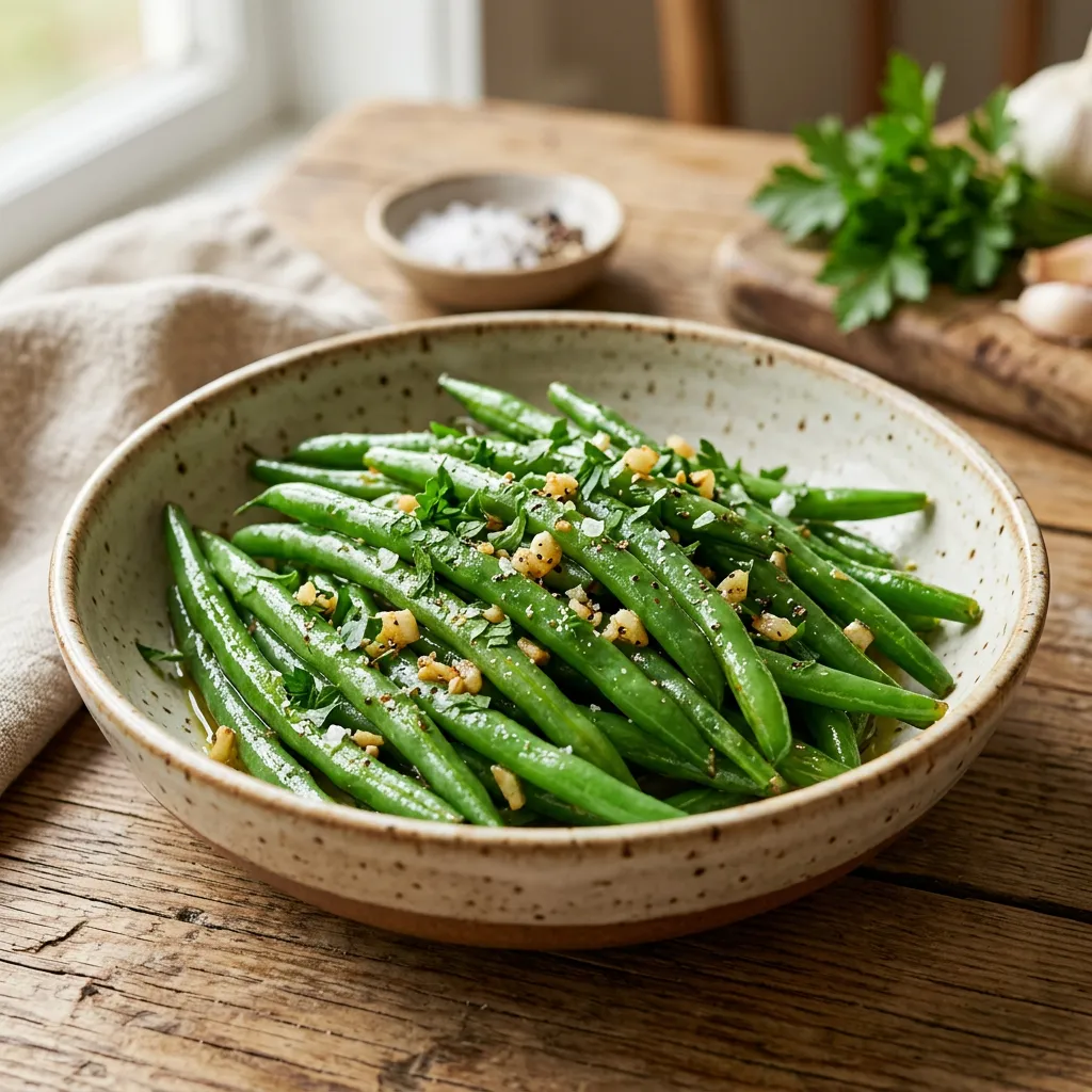 Easy Garlic Green Beans