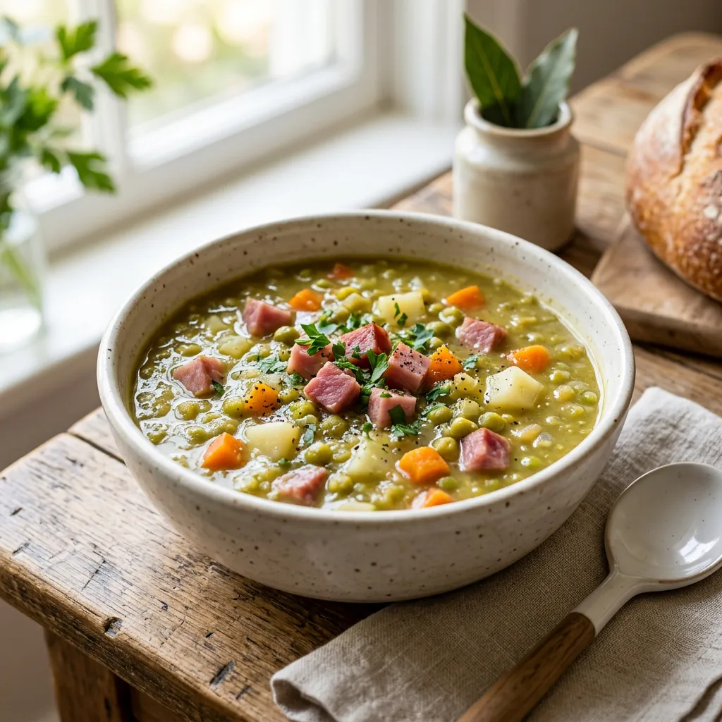 Easy Gluten-Free Split Pea & Ham Soup