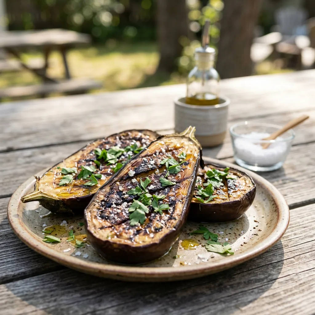 Finished Easy Grilled Eggplant: A Delicious Summer Treat dish
