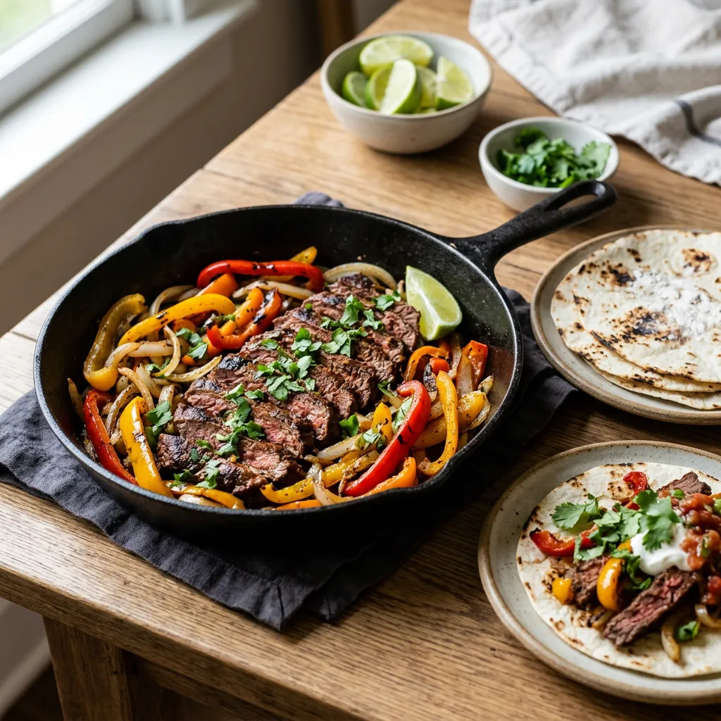 Easy Grilled Skirt Steak Fajitas